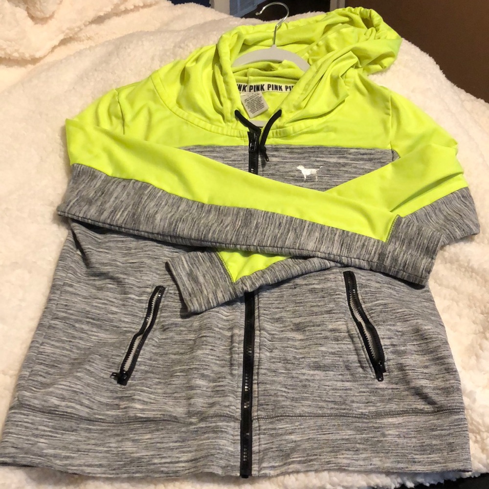 PINK VS NEON HOODIE